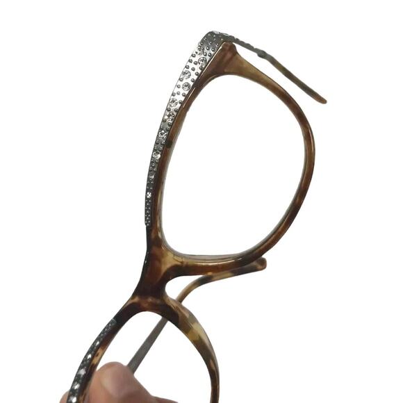 +1.00 FOSTER GRANT Reading Glasses GLAM Crystals Brown Tortoiseshell Frame - Picture 6 of 15